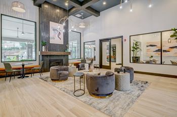 Centerview at crossroads luxury apartments in raleigh, north carolina newly renovated clubhouse